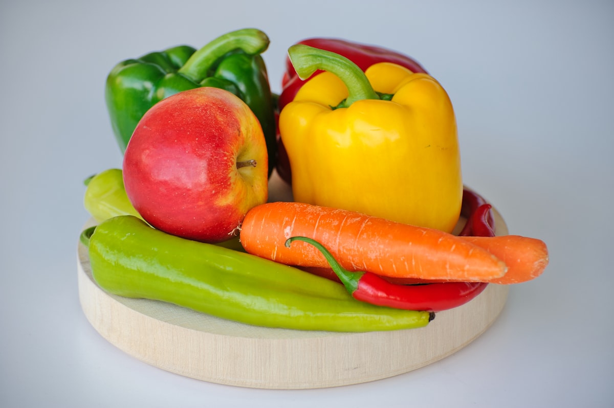 Dîner léger avec légumes et poisson